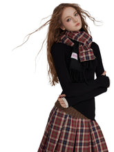 Detachable Plaid Multi-Use Woolen Scarf - CHINASQUAD
