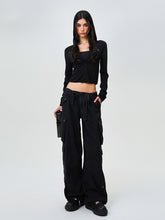 Compass Cyber Tarpan Retro Paratrooper Pants Black - CHINASQUAD
