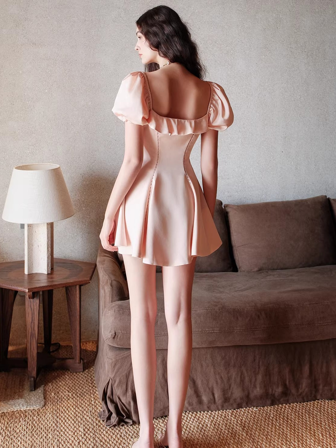 French Resort Waist-Defining Dress