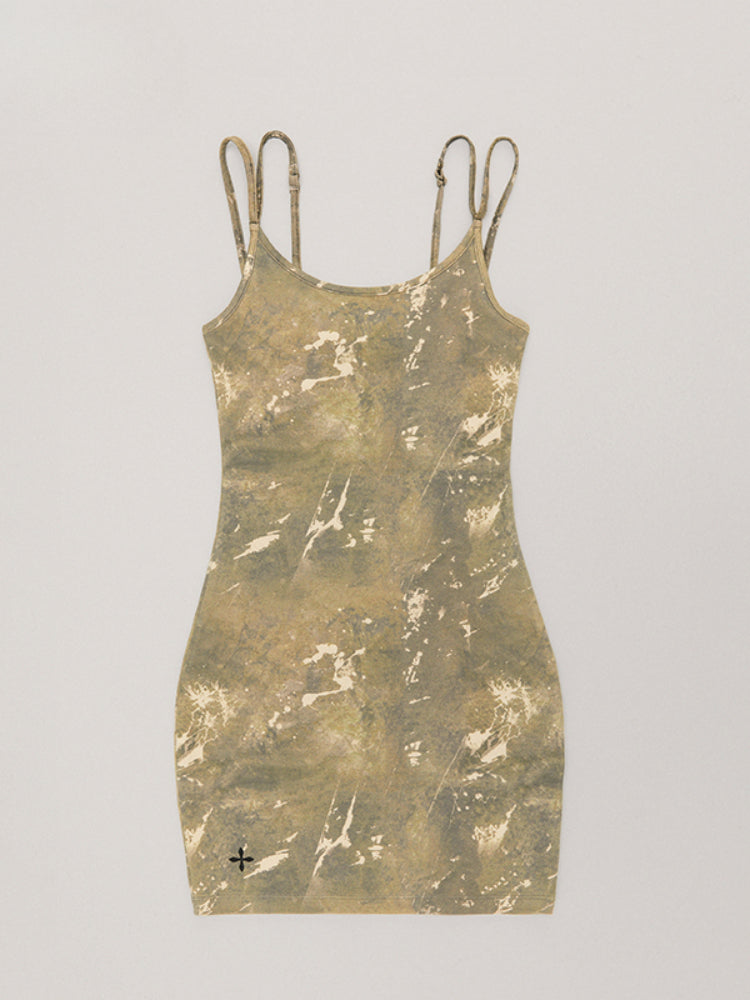 Vintage Hurricane Fade Short Dress Hurricane Camouflage