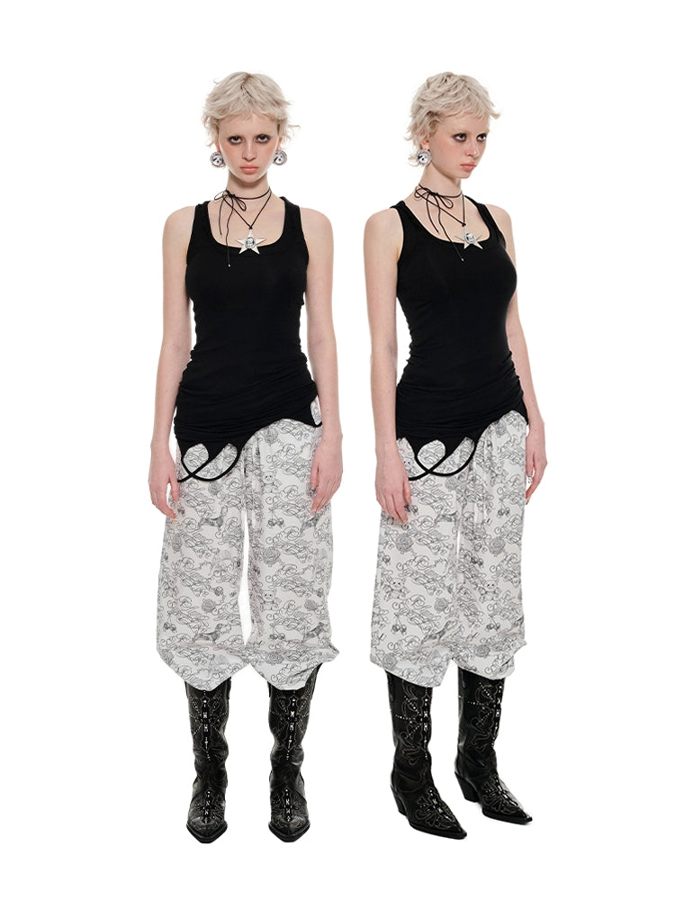 Hooded Tie-Up Cropped Cardigan - CHINASQUAD