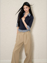 Diagonal Fly Pleated Cargo Pants - CHINASQUAD