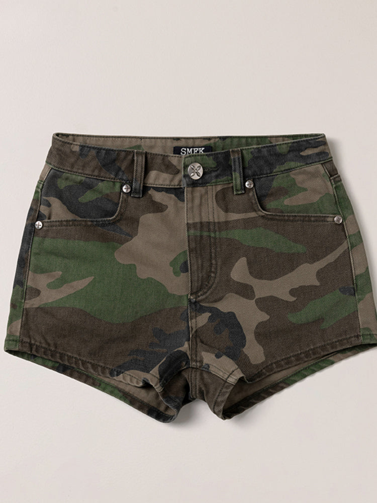 Compass Dancer Denim Flat Shorts Desert Camouflage - CHINASQUAD