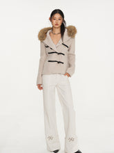 Black & Oatmeal Wool Toggle Coat - CHINASQUAD
