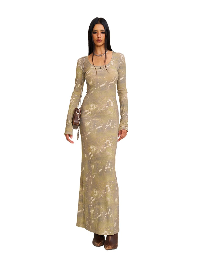 Vintage Hurricane Silk Fade Body Dress Hurricane Camouflage - CHINASQUAD