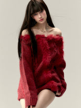Asymmetric One-Shoulder Knit Sweater - CHINASQUAD