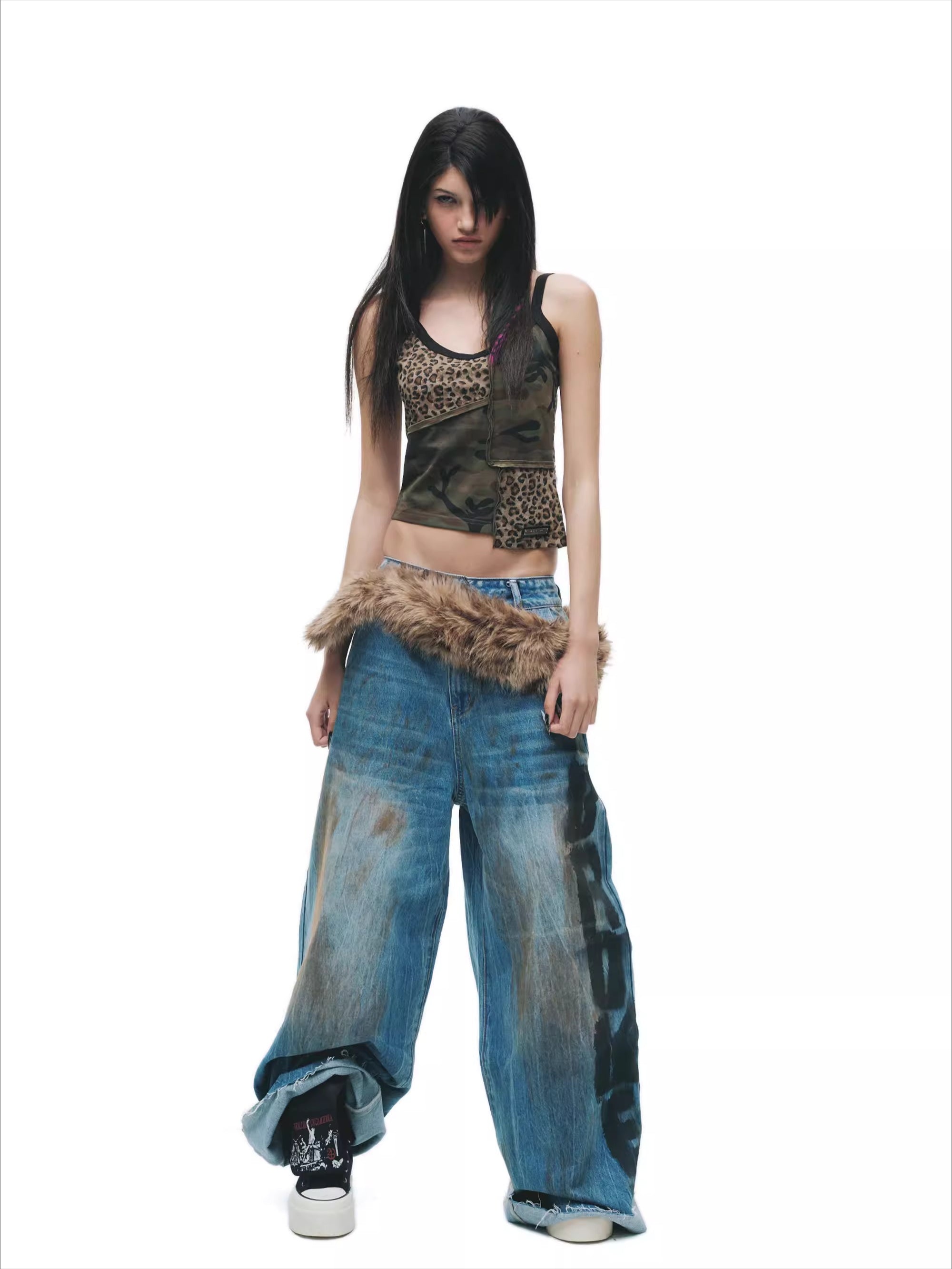 Asymmetric Remake Punk Camisole