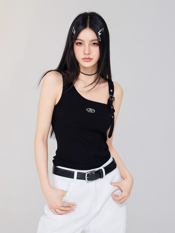 Irregular OfftheShoulder Vest