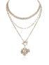 Punk Cross Angel Heart Multi-Layer Necklace - CHINASQUAD