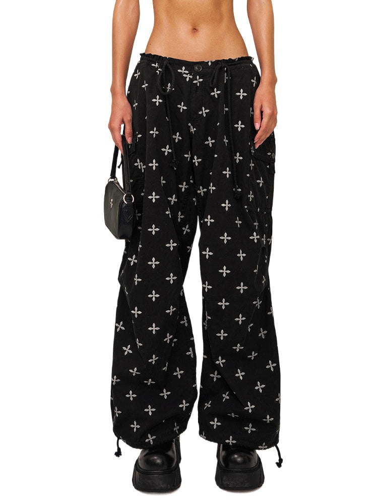 All-Over Print Tie-Dye Sports Paratrooper Pants - CHINASQUAD