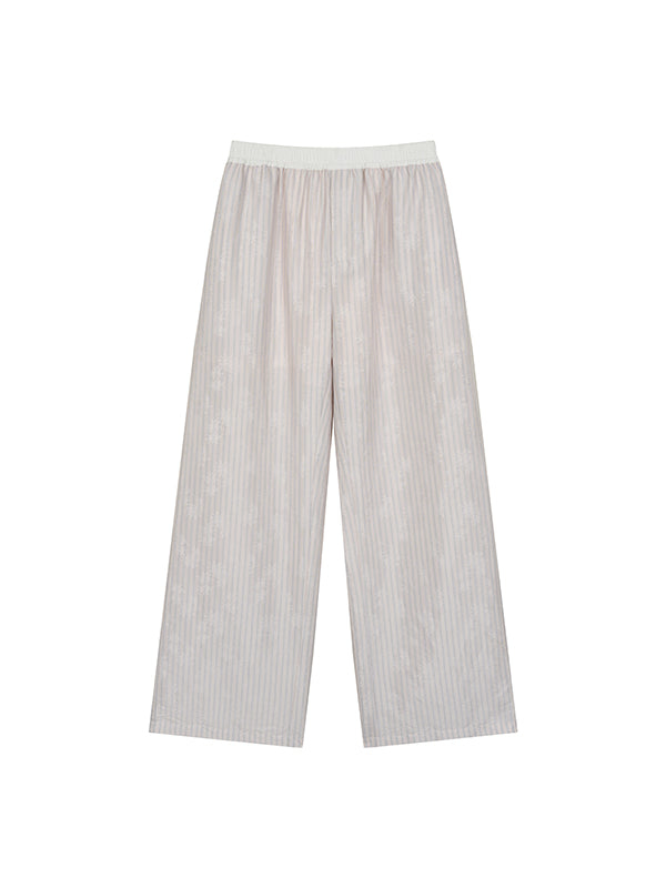 Deep Pink & Light Pink Striped Ruched Shirt - CHINASQUAD