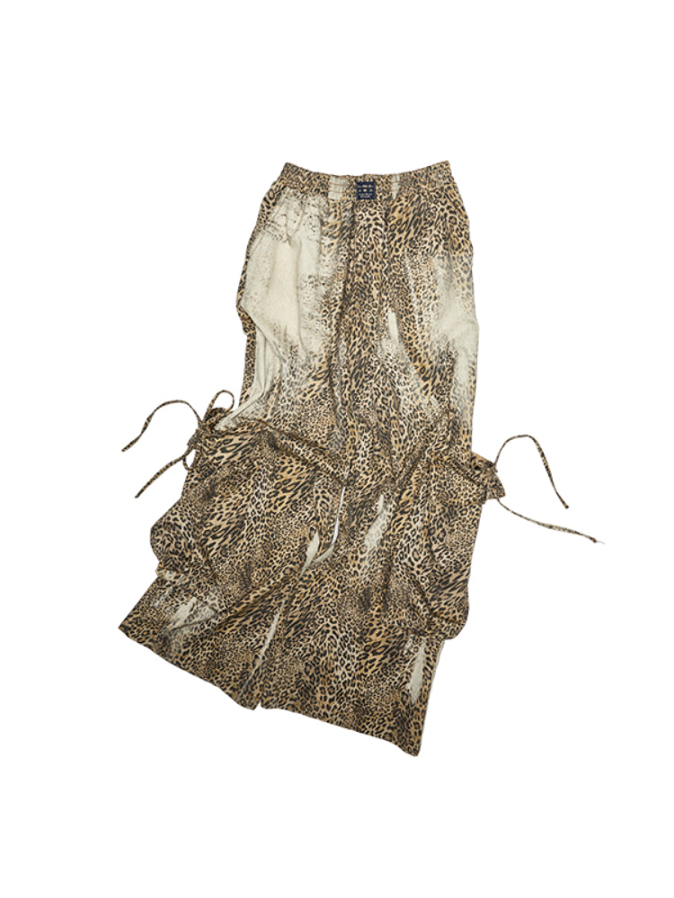 Leopard Print Cargo Pants - CHINASQUAD