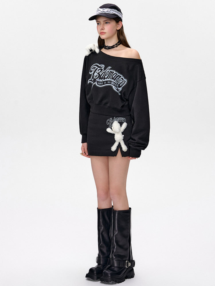 Side Slit A-Line Skirt - CHINASQUAD