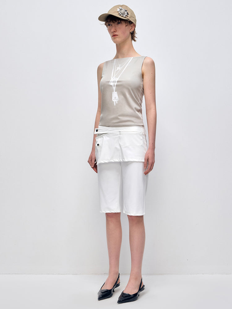 Gray Digital Print Vest - CHINASQUAD
