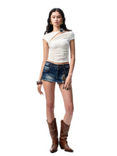 Knot-Pleated Slim-Fit Acetate T-shirt - CHINASQUAD