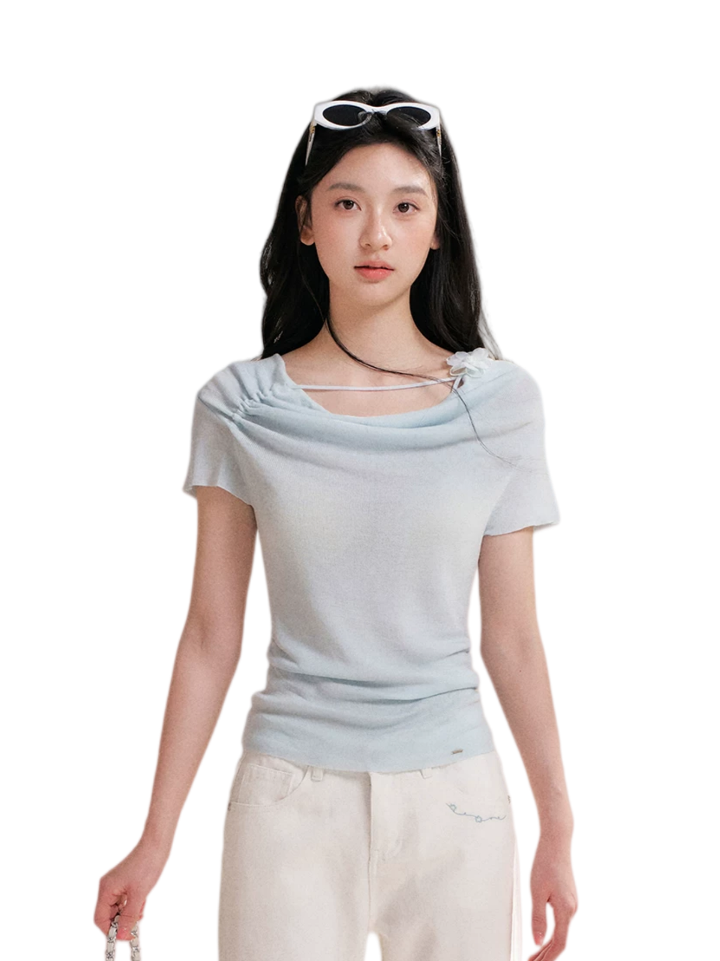 Kroche Lyocell Cowl Flower Tee – T-Shirts & Polos
