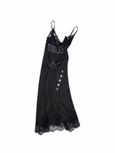 Letter-printed Spliced Lace Camisole Dress - CHINASQUAD