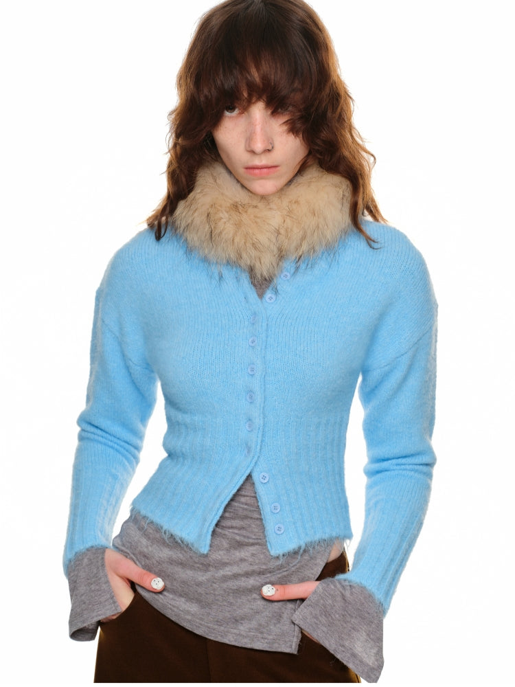 Ribbed Knit Cardigan - CHINASQUAD