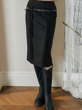 A-Line Heavy Pleated Bow Skirt - CHINASQUAD