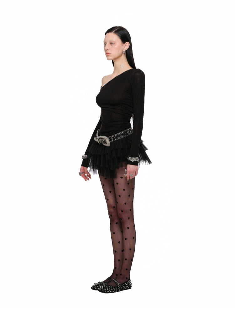 Layered Tulle Mini Skirt - CHINASQUAD