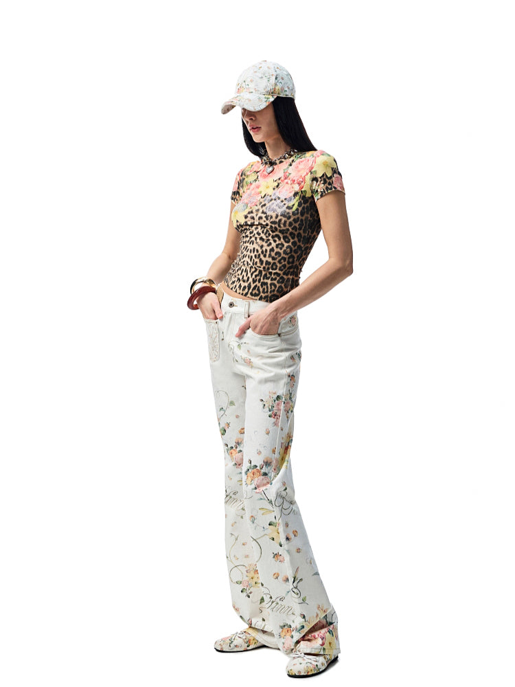 Floral Print Canvas Ballet Shoes - CHINASQUAD