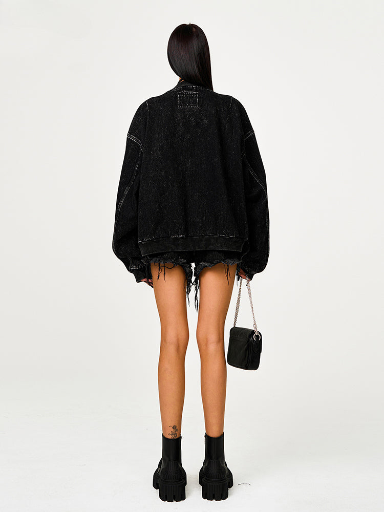 Classic Oversized Baseball Jacket - CHINASQUAD