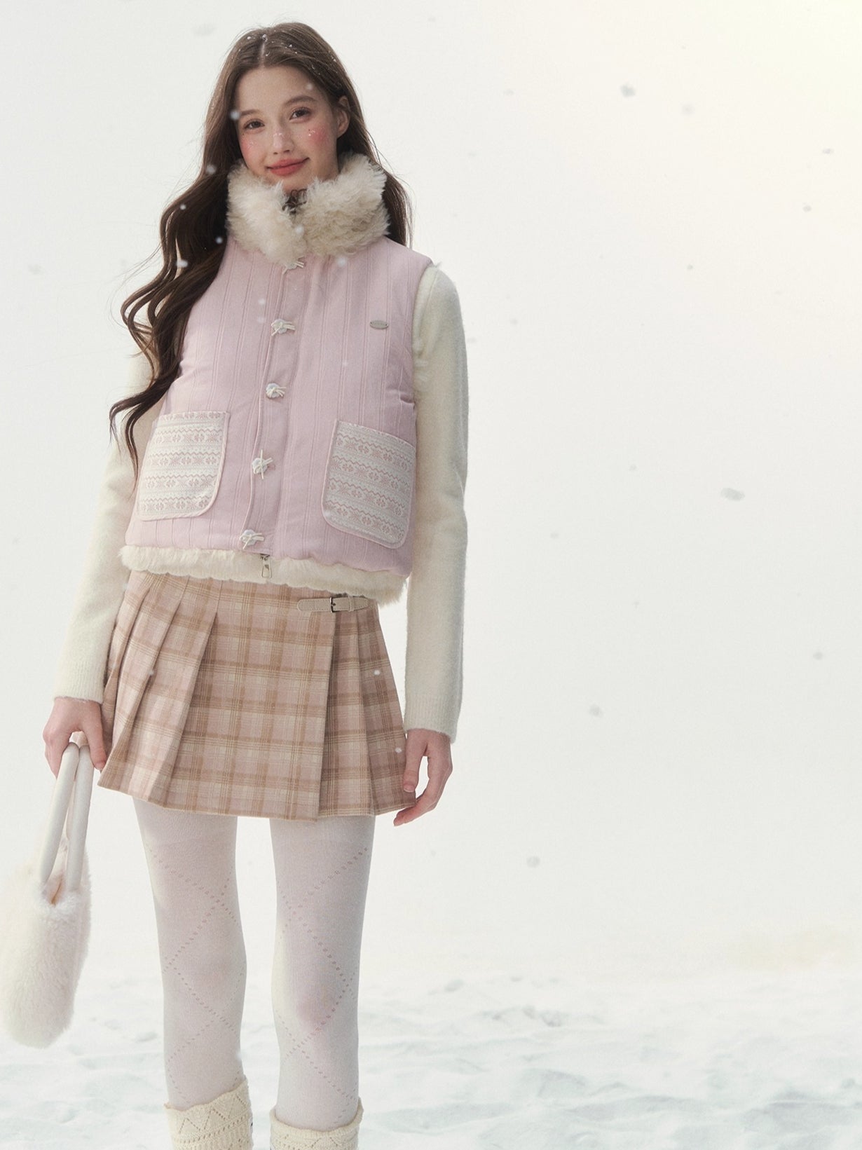 Reversible Vintage Faux-Fur Vest