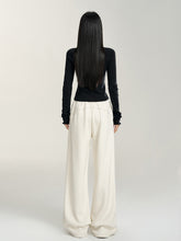 V-neck Frayed Knit Top - CHINASQUAD