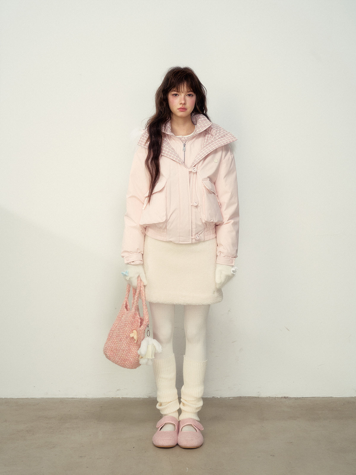 Cozy Wool Blend Mini Skirt - CHINASQUAD