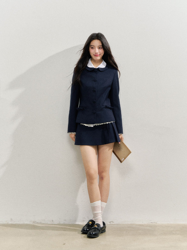 Navy Blue College-style Suit - CHINASQUAD