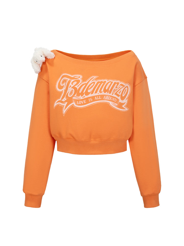 Off-Shoulder Pullover Short Top - CHINASQUAD