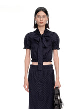 Polka Dot Satin Tie-up Top - CHINASQUAD