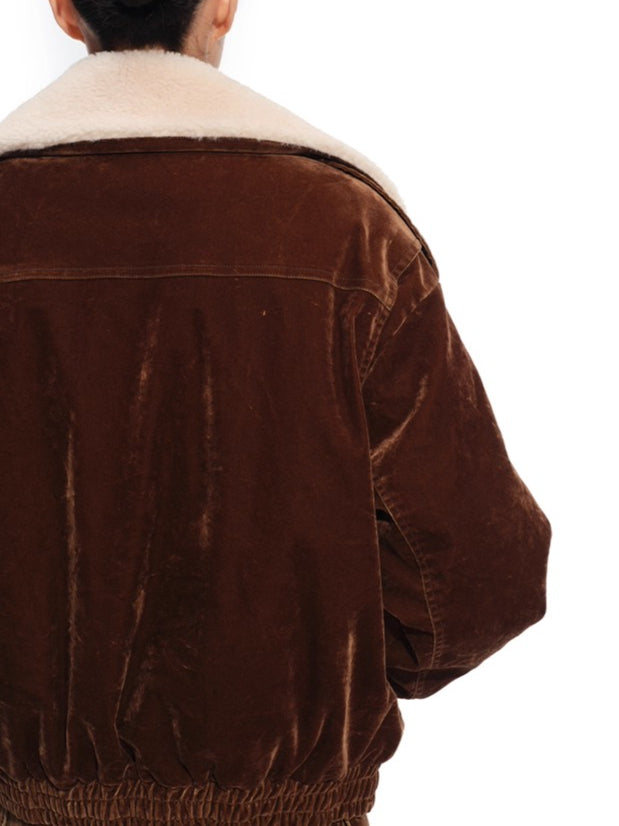 Ross Velvet-Wash Denim Jacket