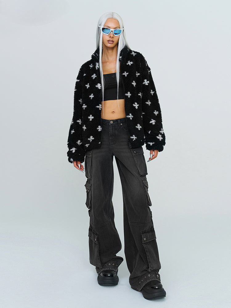Black Garden Fleece Jacket - CHINASQUAD