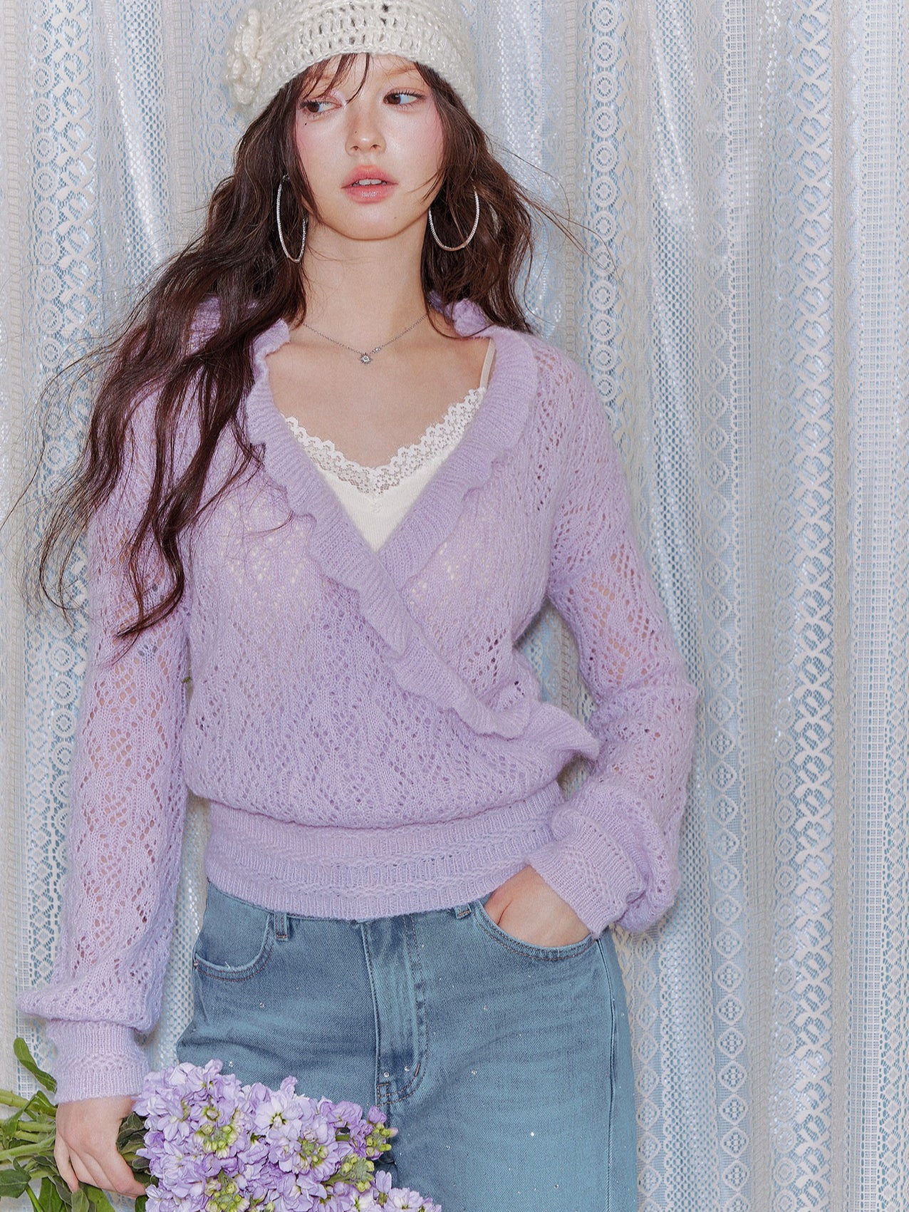 Lace Panel Slim-Fit Camisole