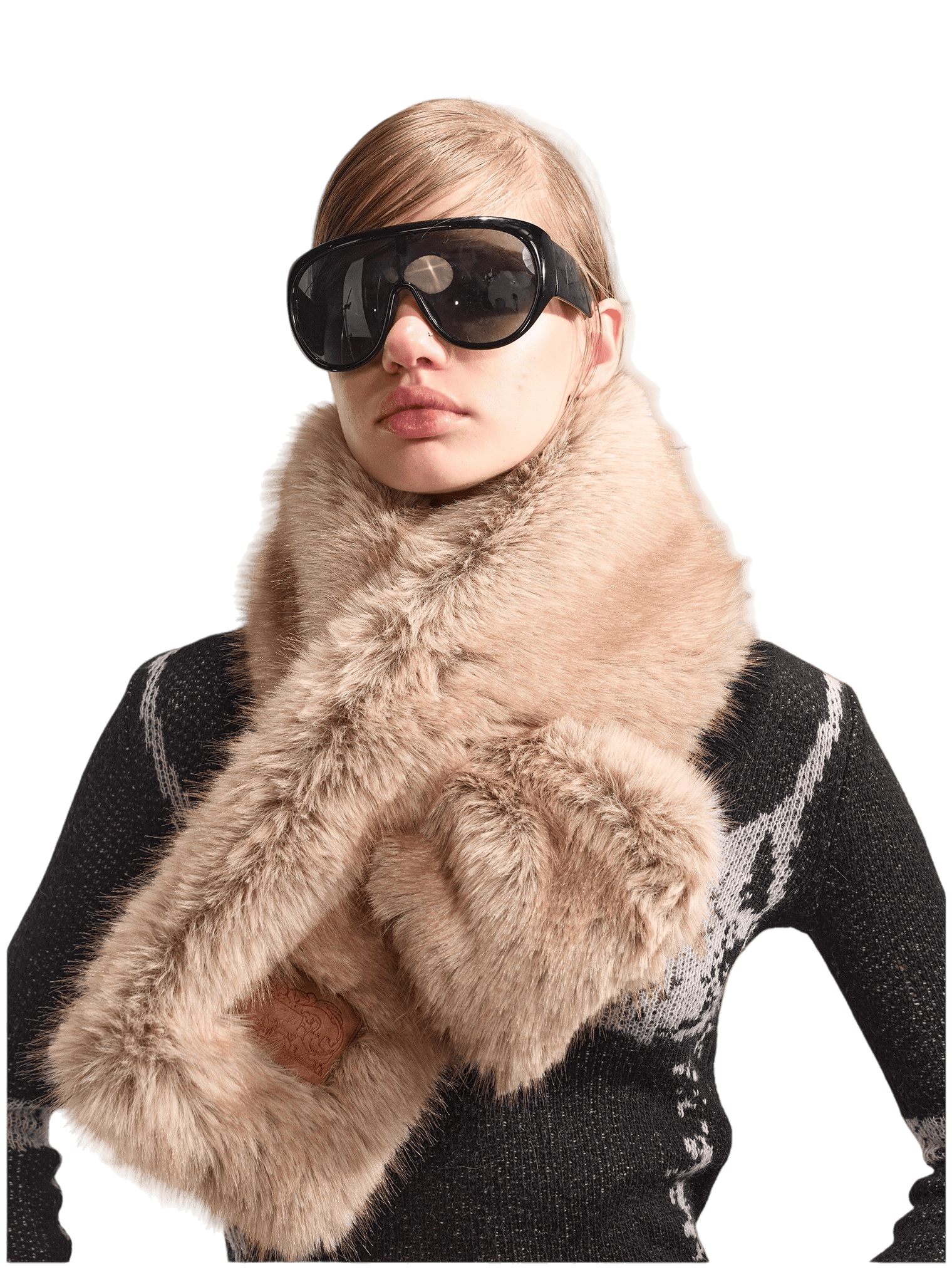 PlushTouch Winter Faux Fur Scarf