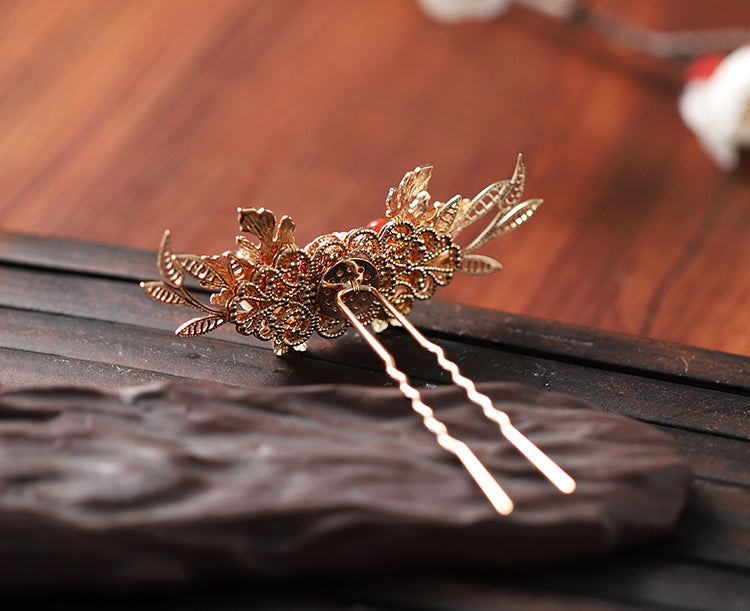 Handmade Pearl and Agate Hair Crown - CHINASQUAD