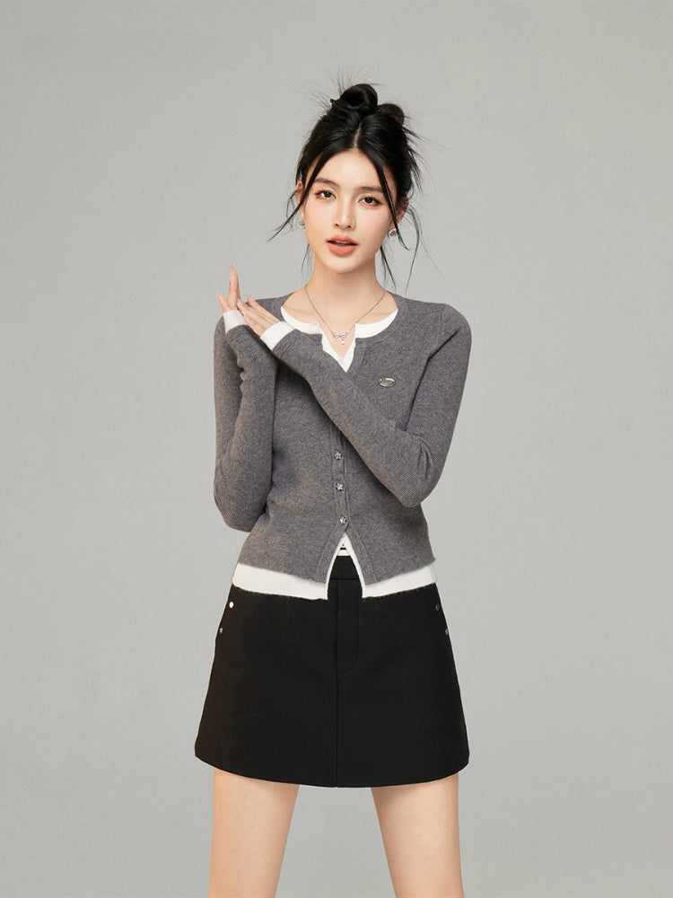 Color-blocked Knit Top - CHINASQUAD