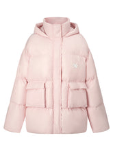 White Duck Down Hooded Jacket - CHINASQUAD