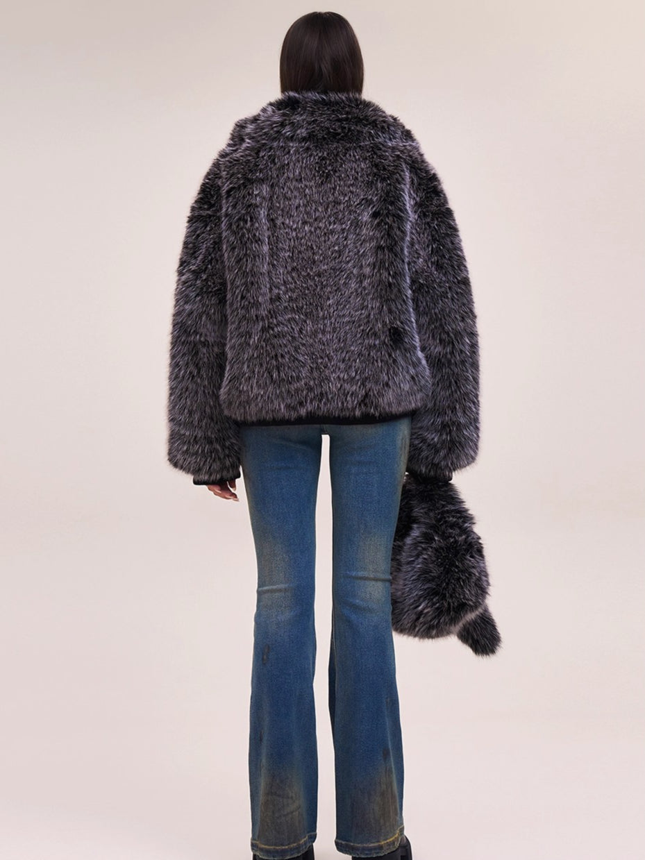 Arctic Cross Faux Fur Jacket