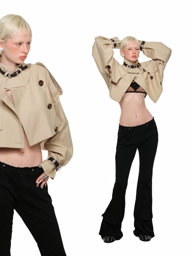 Ultra Short Trench Coat - CHINASQUAD