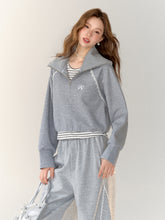 Two-Piece Embroidered Cropped Hoodie - CHINASQUAD