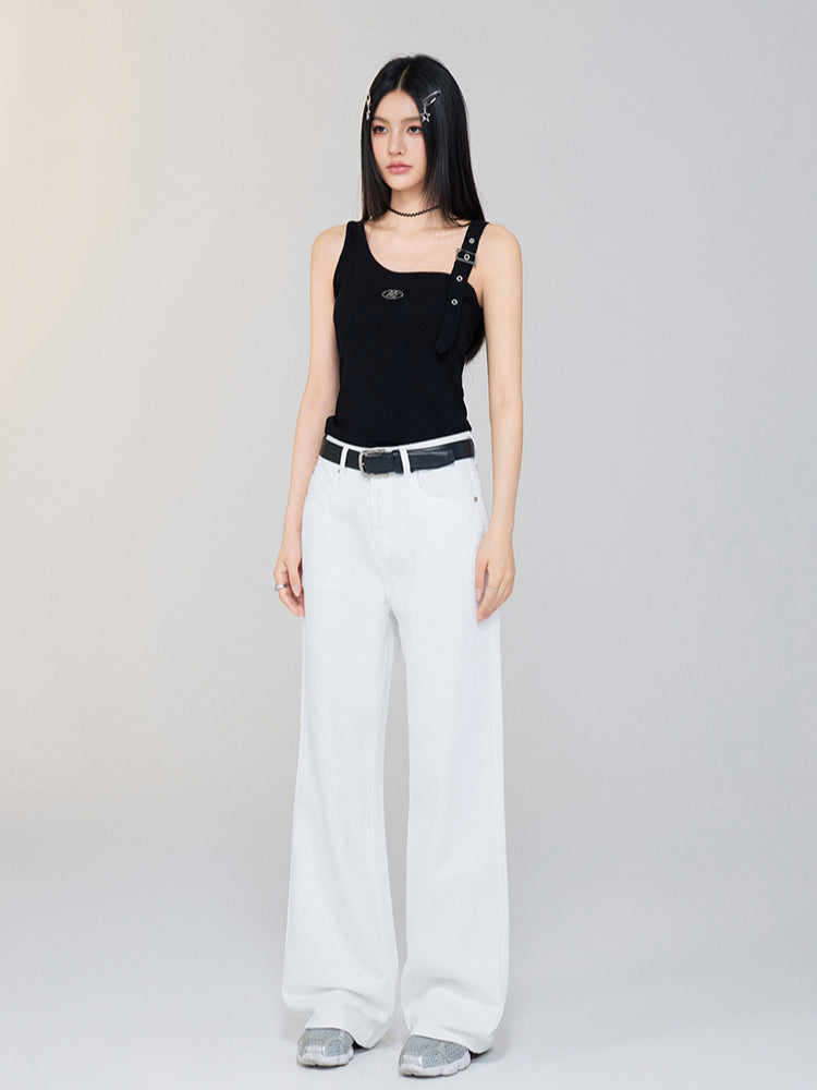 Irregular Off - the - Shoulder Vest