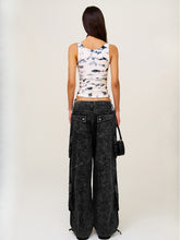 Cross-Flower All-Over Print Sports Camisole - CHINASQUAD