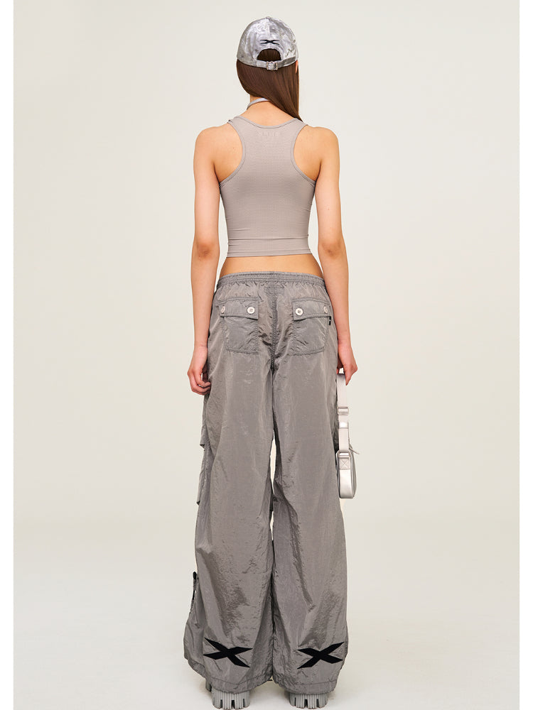 Mesh Quick Dry Waist Cinching Short Sling