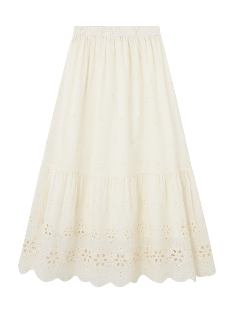 Hollow Lucky Flower Crochet Top & Skirt Set - CHINASQUAD