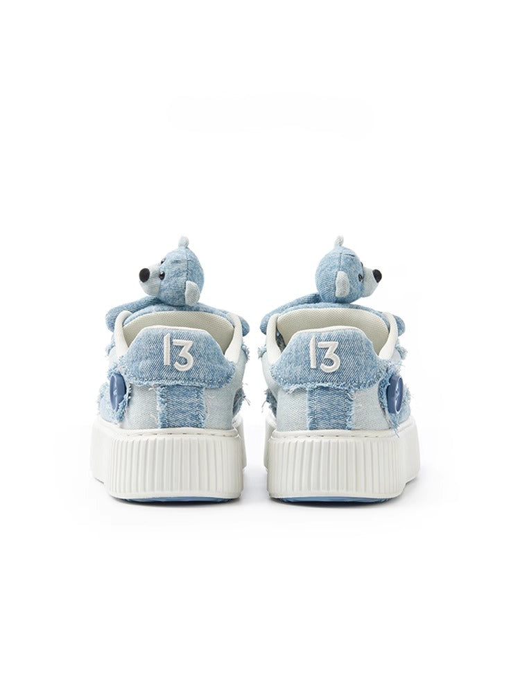 Bear Denim Biscuits Sneakers - CHINASQUAD