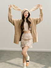 Apricot Handcrafted Floral Embellished Skirt - CHINASQUAD