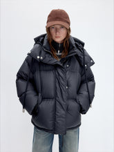 Windproof Hooded Duck Down Jacket - CHINASQUAD