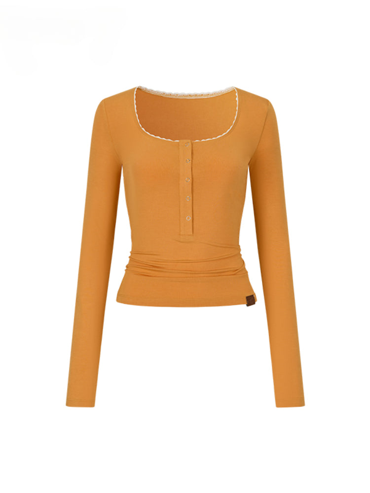 Button Lightweight Long Sleeve UV Protection T-shirt - CHINASQUAD